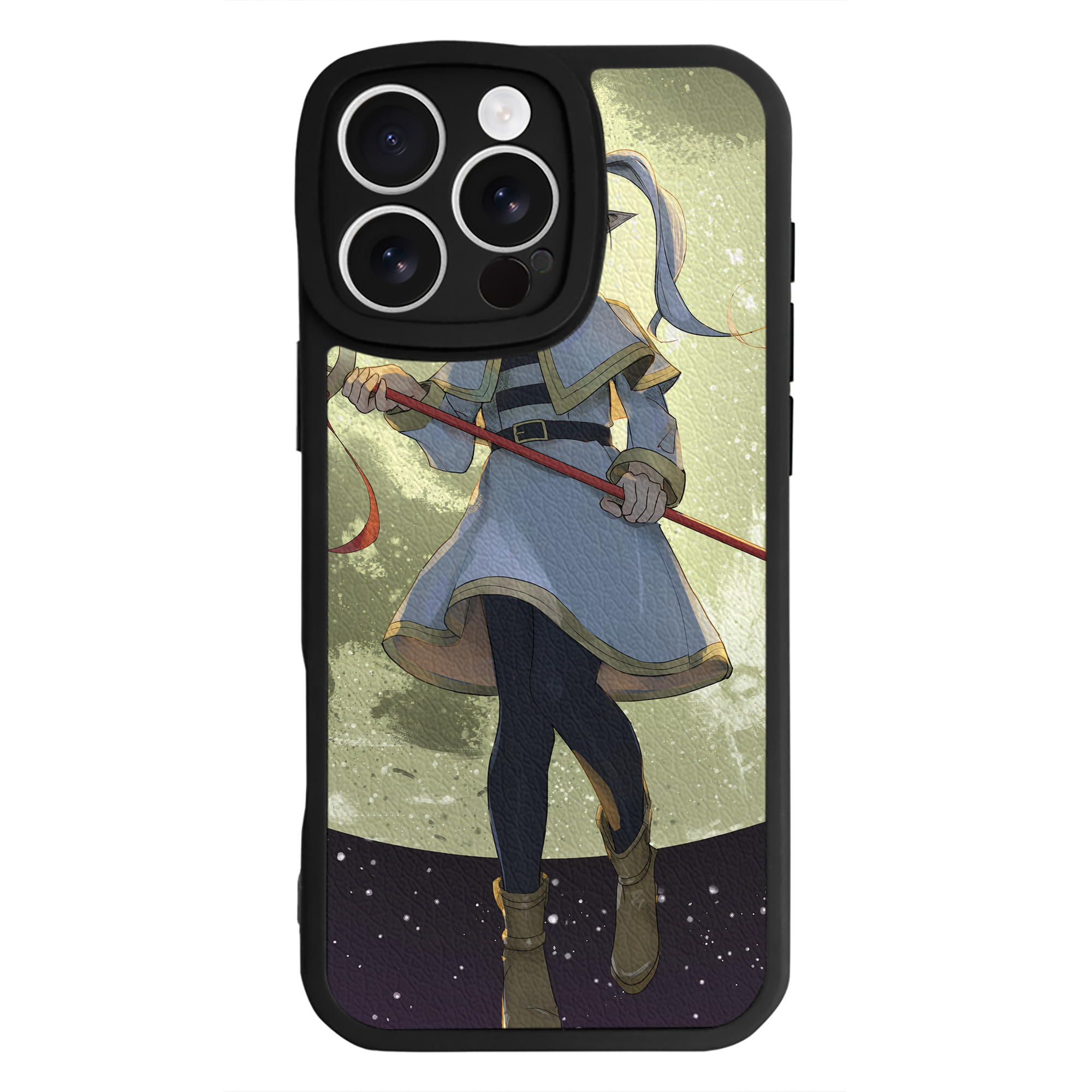（画像用） 葬送のフリーレン Frieren 【iPhone 16シリーズ対応】シリコンスマホケース（レザー調） 材質：シリコン